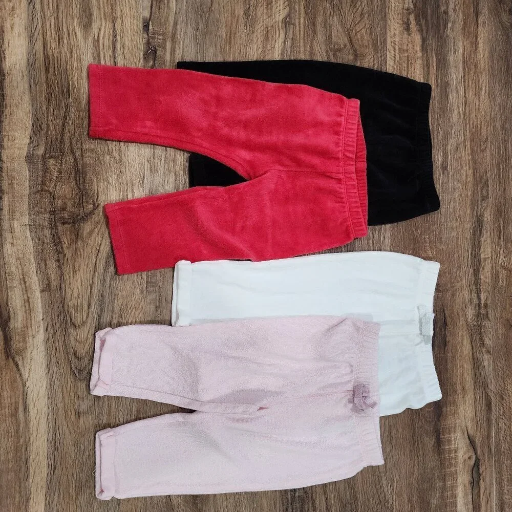 Lot of 4 Baby Girl Pants - 12 Months B0088